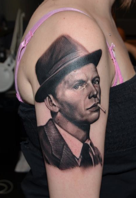 Tattoos - Georgia's Frank Sinatra portrait - 63627